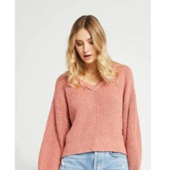 Gentle Fawn Women’s Chunky Knit Dusty Rose Sweater - Picture 2 of 16